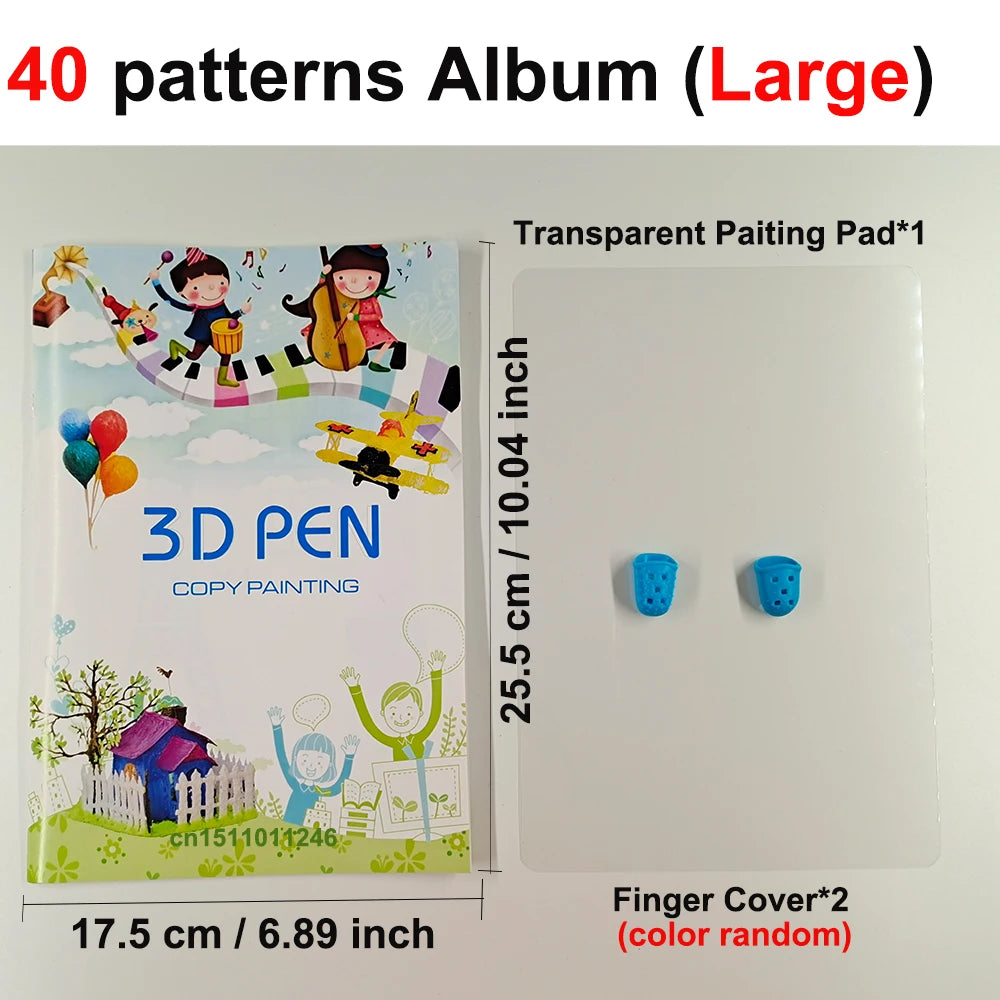 3D Pen 3D Printing Pen Children DIY Drawing Pens PLA Filament Birthday Christmas Boys Girls Gift for Kids with Travel Case